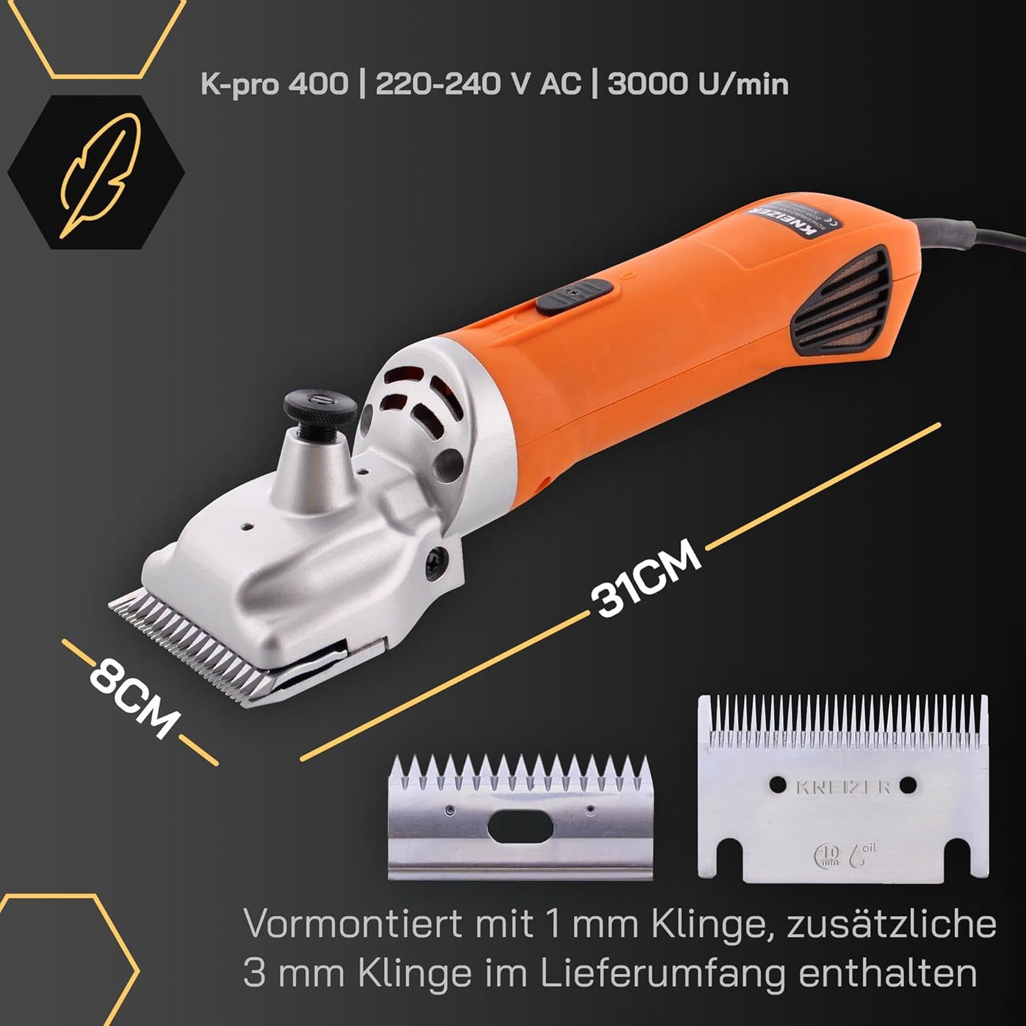 KNEIZER PFERDE SCHERMASCHINE K-PRO400