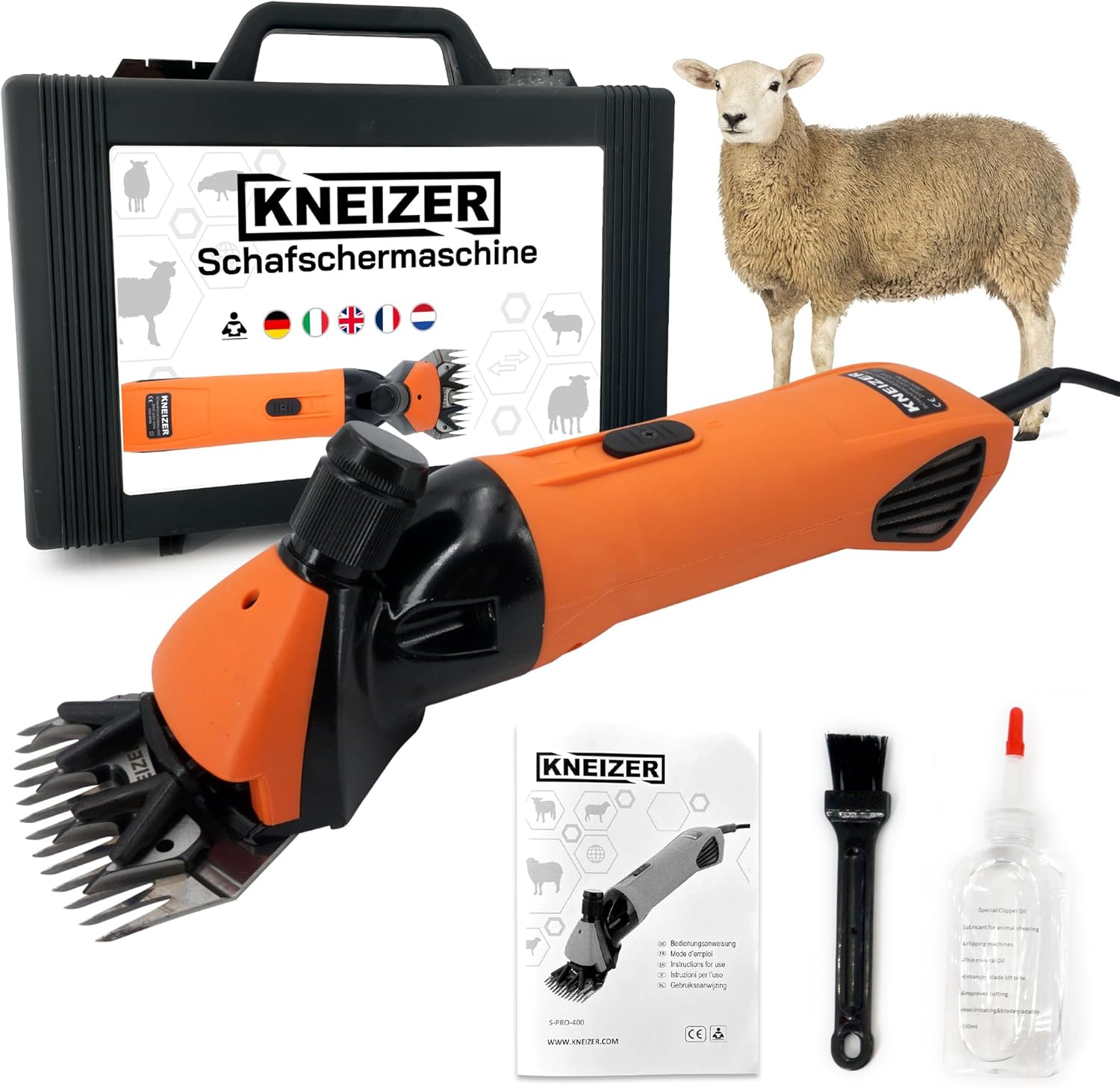Eider Schafschermaschine EG 701 Ovis – 330 Watt, Profi-Schergerät Für Schafe & Co.