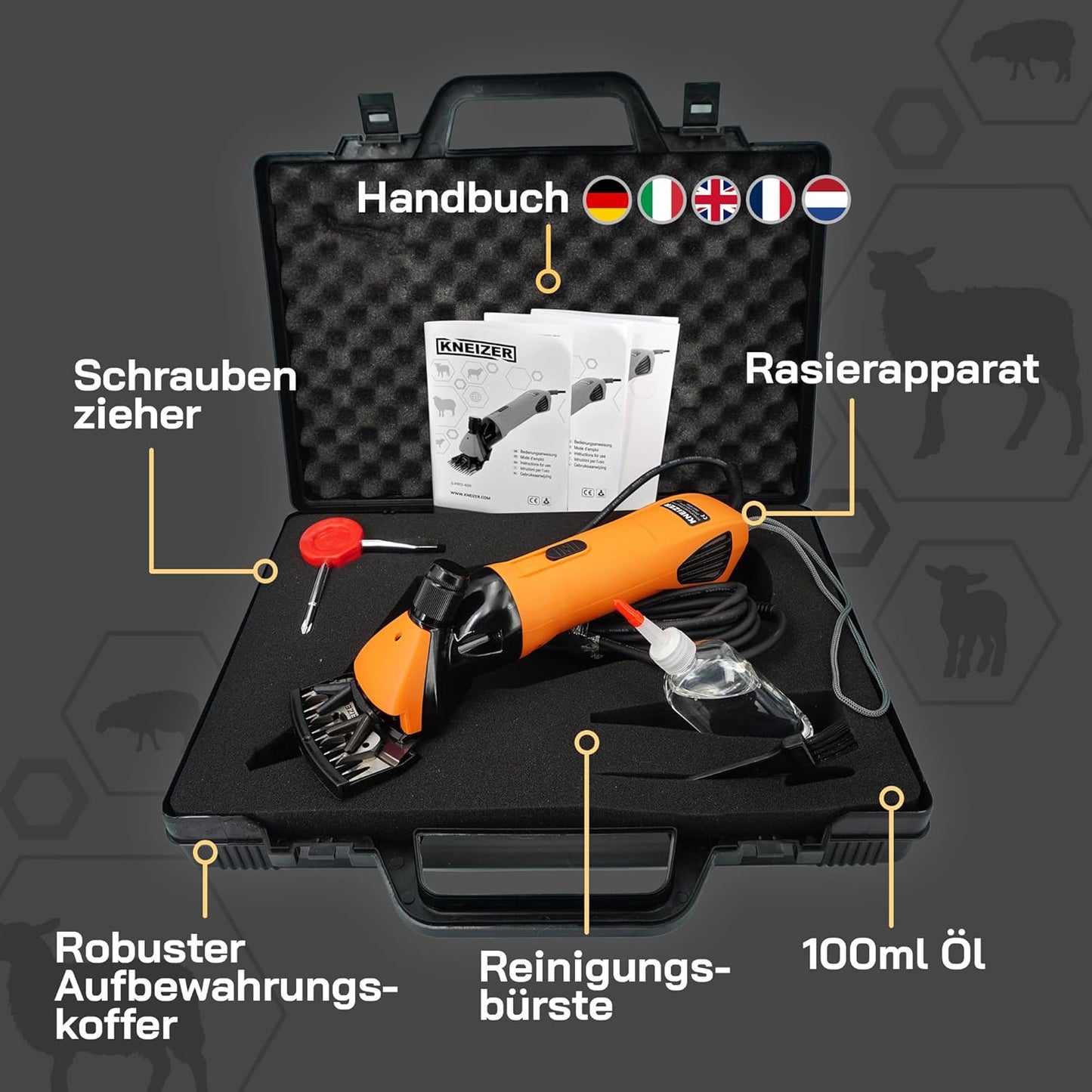 KNEIZER SCHAFE SCHERMASCHINE S-PRO 400