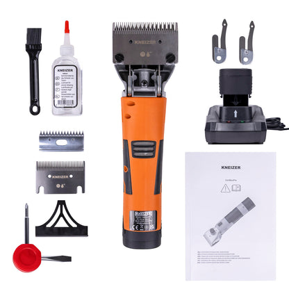 Kneizer CordlessPro Horse Kabellose Schermaschine für Pferde – 2 Akkus und 2 Messersätze