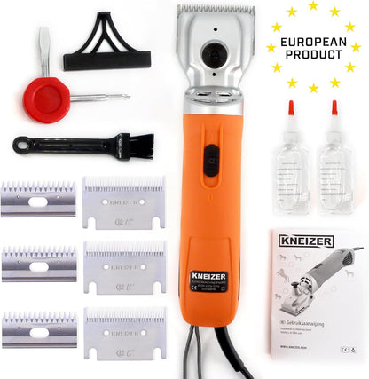 KNEIZER Pferdeschermaschine Komplettset ✓ Austauschbare Klingen ✓ Leise & Vibrationsarm ✓ Wartungsfrei ✓ Für Alle Fellarten